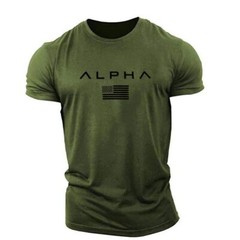 Men’s Workout Crew Neck Tee T Shirts Short Sleeve Gym Bodybuilding Muscle Shirts