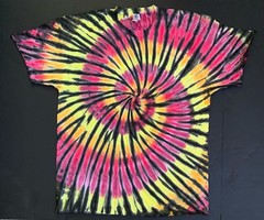 *New* 2XL – Sm Handmade Tie Dye, Tiger’s Eye Crew or V-Neck