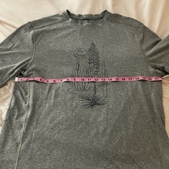 rei co-op Men’s Large Heather Green Graphic Cactus Tee Performance Shirt