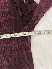 Vintage Affliction Buckle Shirt 2XL Burgundy Lava Wash Goth Y2K Grunge Mall USA