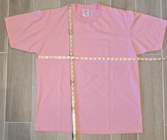 Vintage 90’s Jerzees Blank Pink T-Shirt Sz XL Made in USA 50/50 Paper Thin