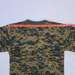 Vintage Tee Swing Digital Camo T Shirt S/M 18.5×29.5 Single Stitch USA Ringer