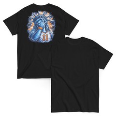 Jalen Brunson Shirt New York Basketball Tee BACK DESIGN Statue of Liberty Tee