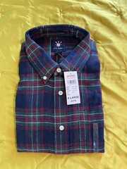 NWT Ivy Crew Plaid Button Up XL