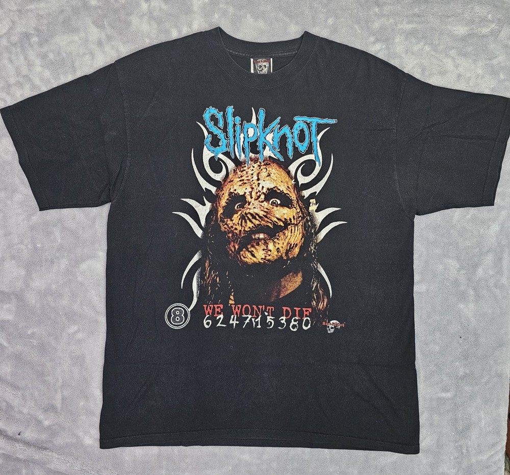 VTG Slipknot We Won’t Die Rock & Death Shirt Size XL Mexico Tag Rare!