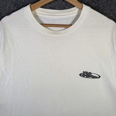 Vintage No Fear Shirt Mens XL White 90s USA Skate Grunge Parody Quote Vision Eye