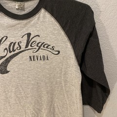 LAT 3/4 Sleeve Men’s Shirt Size M Body Black And Gray. #R