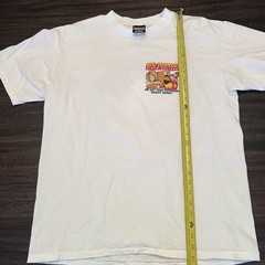 Vintage Big Johnson Shirt Mens L White 90s Funny Parody Pizza Delivery NSFW