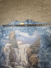 Vintage The Mountain Bald Eagle Waterfall Tie-Dye T-Shirt – Size XL – USA Made