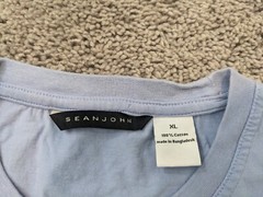 Sean John T Shirt Men’s XL Colorblock Blue Short Sleeves Blue Cotton