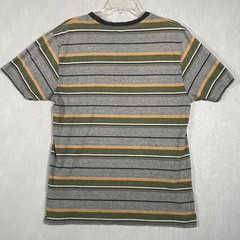 HippyTree T-Shirt Mens L Gray Green Striped Pocket Vintage Blend Surf & Stone Co