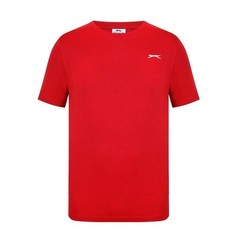 Mens Slazenger 100% Cotton Plain Crew Neck T Shirt XS S M L XL XXL 3XL 4XL BNWT