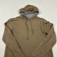 Vince Shirt Men Extra Large Brown Heather Pullover Hoodie Drawstring Pima XL