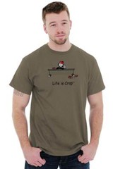 Life is Crap Funny Hangover Cure Adult Gift Adult Short Sleeve Crewneck Tee