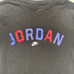 Nike Jordan Tee Black With Red Blue And Purple Large