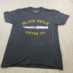 Black Rifle Coffee Company Shirt Men Medium Stretch Quick Dry Military USA Gray