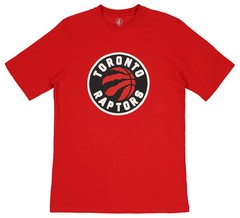 FISLL NBA Men’s Toronto Raptors Team Color, Name and Logo Premium T-Shirt