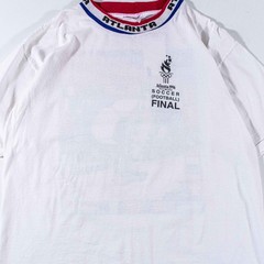 Vintage Atlanta 1996 Olympics Soccer T-Shirt Large Final Kick Athens Georgia VTG