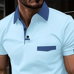 Mens Polo Shirts Short Sleeve Regular Fit Casual Work Golf Designer T Shirt Tops