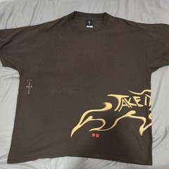 Travis Scott Cactus Jack The Max Men’s Brown Graphic Logo Crew Tee 2XL