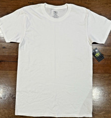 Athletic Works Men’s 100% Cotton White T Shirt Loose Fit -Choose Size -NWT