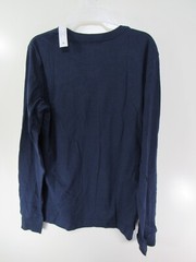 New Mens George Crew T Shirt Size S 34 36 Blue Long Sleeve