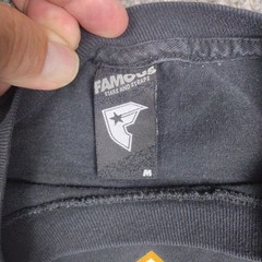 Famous stars and straps “F” logo shirt medium vintage y2k mens black T Shirt
