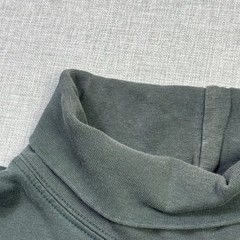 L.L. Bean Turtleneck Shirt Mens Large Green Long Sleeve Cotton Spandex Stretch