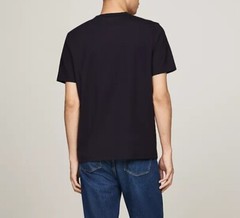 Tommy Hilfiger Mens Small Tshirts Core Flag Crew-neck Classic Black New W Tags