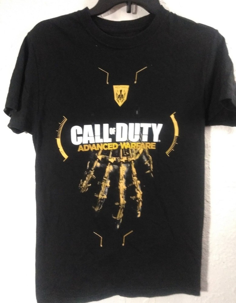 Mens/Boys Size Small 34-36 Black Call Of Duty Advanced Warefare Shirt