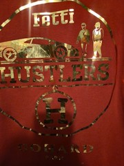 Contender Men’s L Hustlers Hip Hop Raised Gold Foil & Red Sz L