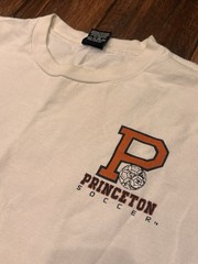 Vintage 90’s Princeton University Tigers Soccer Football Adidas T-Shirt Size XL