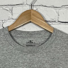 O’Neill Modern Fit T-Shirt Mens Small Gray Front/Back Graphic Logo Surf Beach