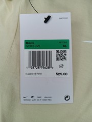 NIKE Men’s Sportswear “Distorted Swoosh Tee” Brige T-Shirt Size XL