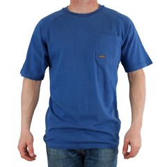 Ariat Rebar Men’s T-Shirt Cotton Strong, Raglan Short Sleeve, Basic Pocket Tee