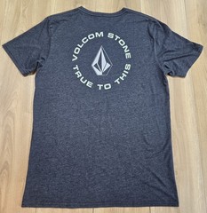 Volcom Stone “True To This” Logo T-Shirt Mens Sz Large, Short Sleeve, Dark Gray