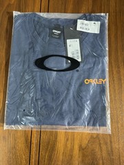 NEW Oakley Discovers Iridium Short Sleeve Tee Shirt Blue Mens XL Custom Fit NWT