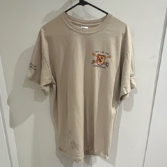 HHT 1-91 CAV Workhorse Military Graphic Beige T-Shirt Men’s Size L Deployment