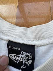 Men’s AND1 White Long Sleeve Graphic Tshirt Size XL HAS FLAWS