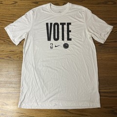Nike NBA Authentics Dri-Fit Short Sleeve Shirt Mens Size Large Vote Election Day