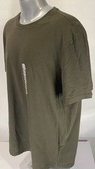 Duluth Trading Mens XL Standard Fit Longtail T-Shirt Short Sleeve Tee Olive New