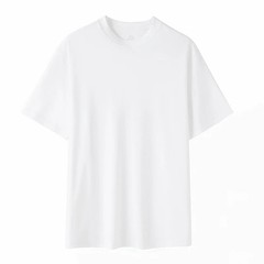 High-End Liquid Nitrogen 100% Mercerized Cotton Men’S Short-Sleeve Top Summer Ro