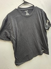 True Religion Metallic Logo Black S/S 100% Cotton T-Shirts Large Y2K