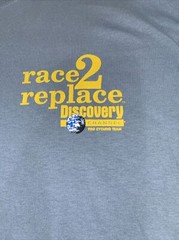 race to replace discovery channel pro cycling team blue T-shirt size extra-large
