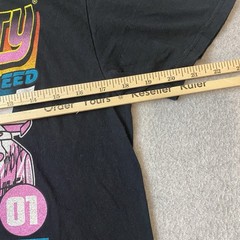 Hello Kitty Tokyo Speed Racing Graphic T-Shirt Black Pink Bioworld Sanrio Size M