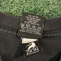 Vintage 2007 Y2K Zion Bob Marley Get Up Stand Up Graphic Black T-Shirt Medium