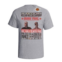Over The Top Mens ORGANIC Cotton T-Shirt Inspired Arm WRESTLING Bull v Hawk 80`s