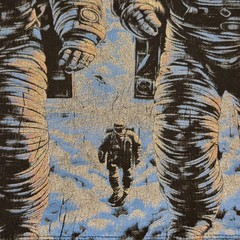 Godspeed NY Space Tour Astronaut All-Over Tee Black Mens Small NWT Rhinestone…