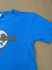 Hard Rock Cafe Shanghai Graphic T Shirt Blue Vintage RARE Color