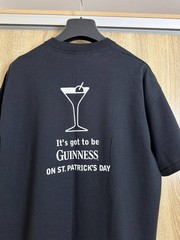 90s Guinness Wallbanger Patrick Beer Vintage T Shirt Y2K Mens Size XL Black